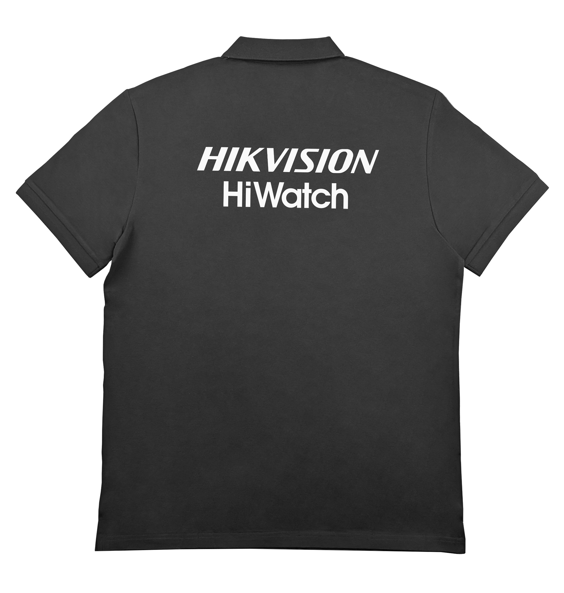 Hikvision/Hiwatch Рубашка с воротником поло черная, XXL