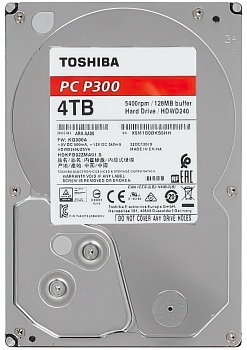 Toshiba P300 HDWD240UZSVA, 4ТБ, HDD, SATA III, 3.5"